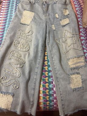 Super Star distressed jeans oversized